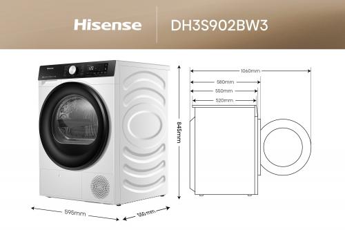 Hisense DH 3S 902 BW3 Wäschetrockner